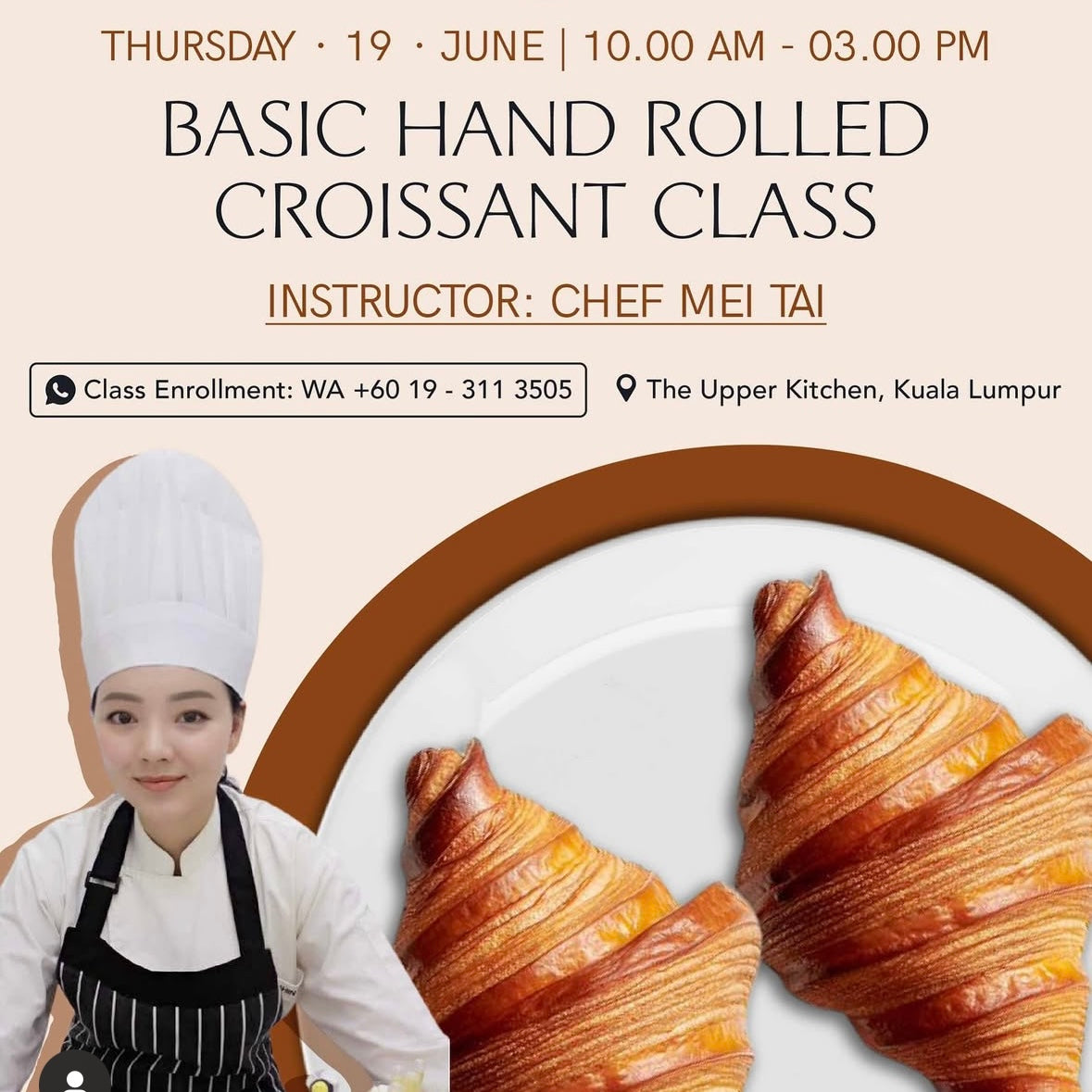 Basic Hand Rolled Croissant Class