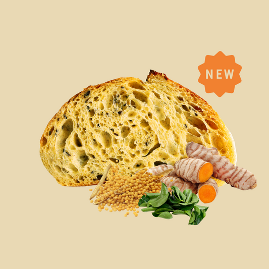 Curry Leaf Sourdough with Turmeric & Mustard Seeds